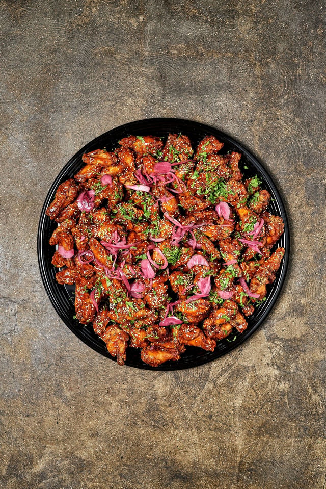 Chipotle Honey Wings Platter.
